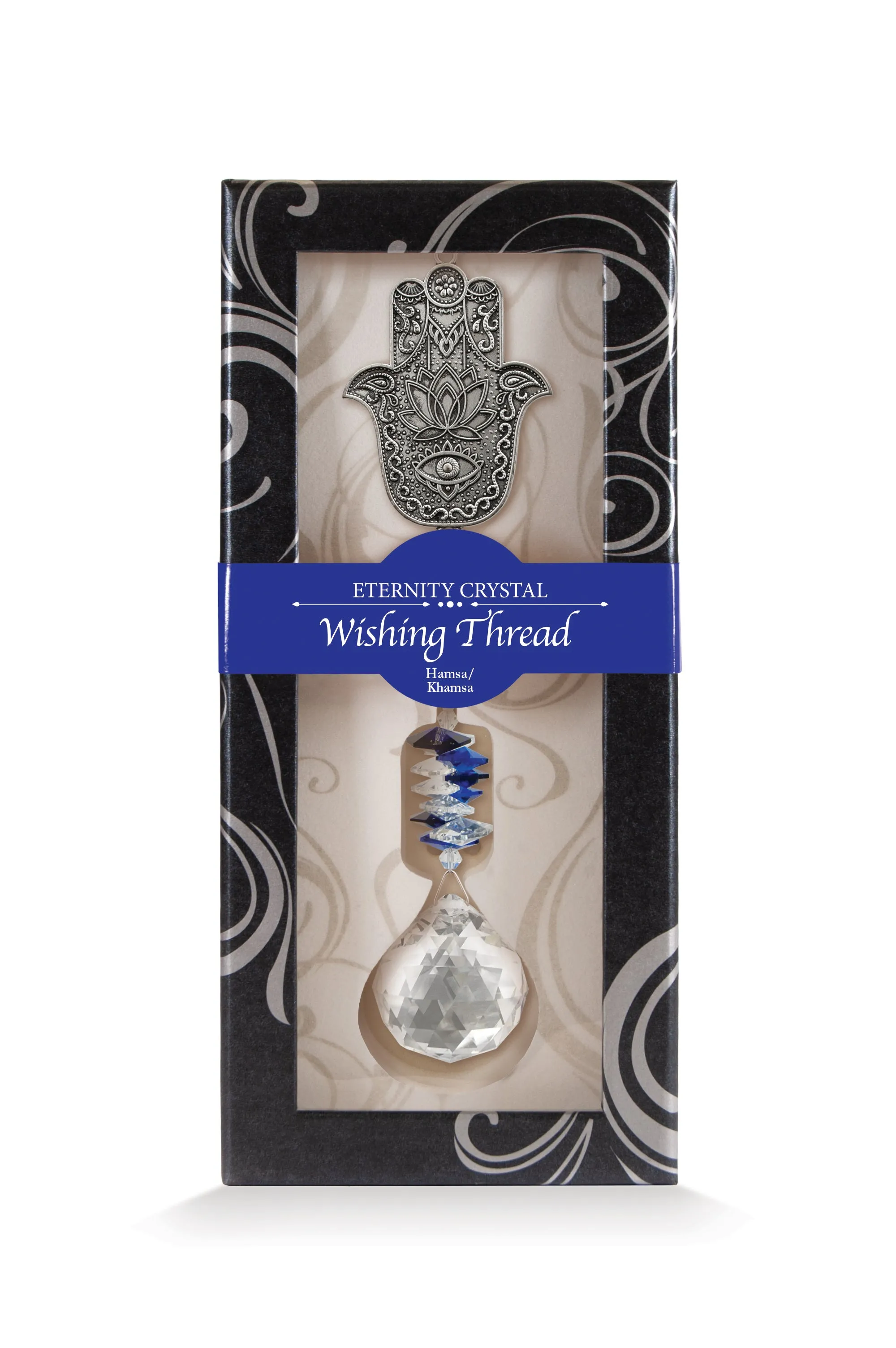 Hamsa Wishing Thread Eternity Crystal