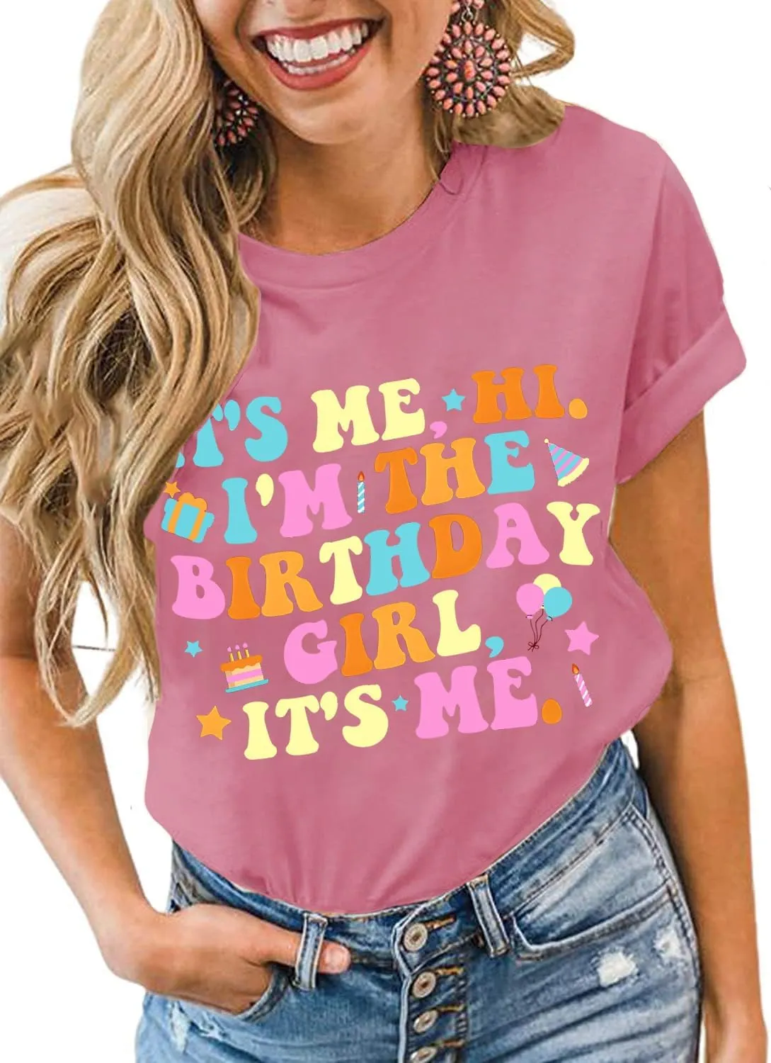 Happy Birthday Shirts for Women Cute My Day My Way Birthday Girl T-Shirt