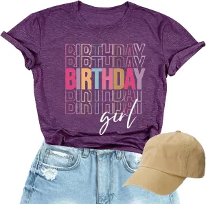 Happy Birthday Shirts for Women Cute My Day My Way Birthday Girl T-Shirt