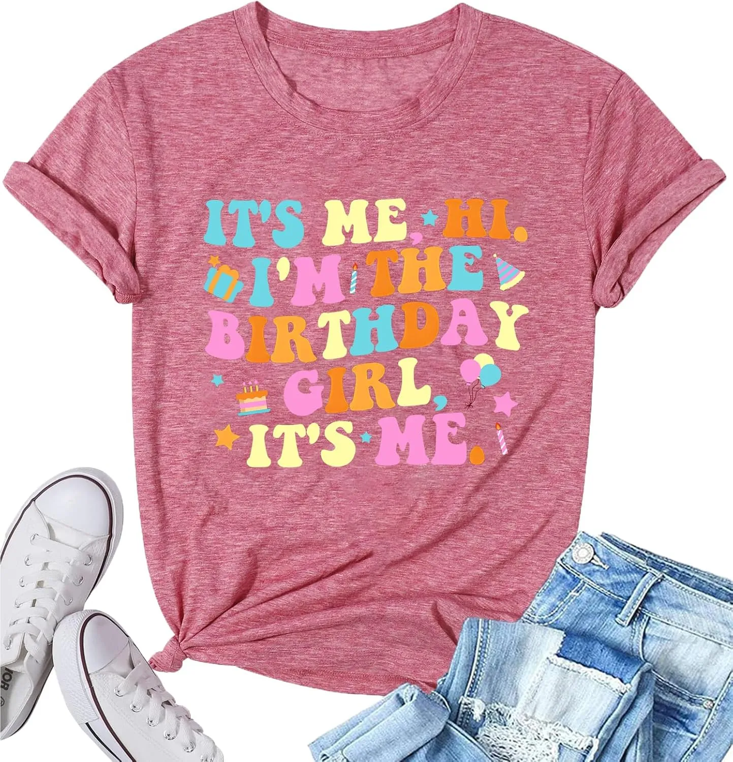 Happy Birthday Shirts for Women Cute My Day My Way Birthday Girl T-Shirt
