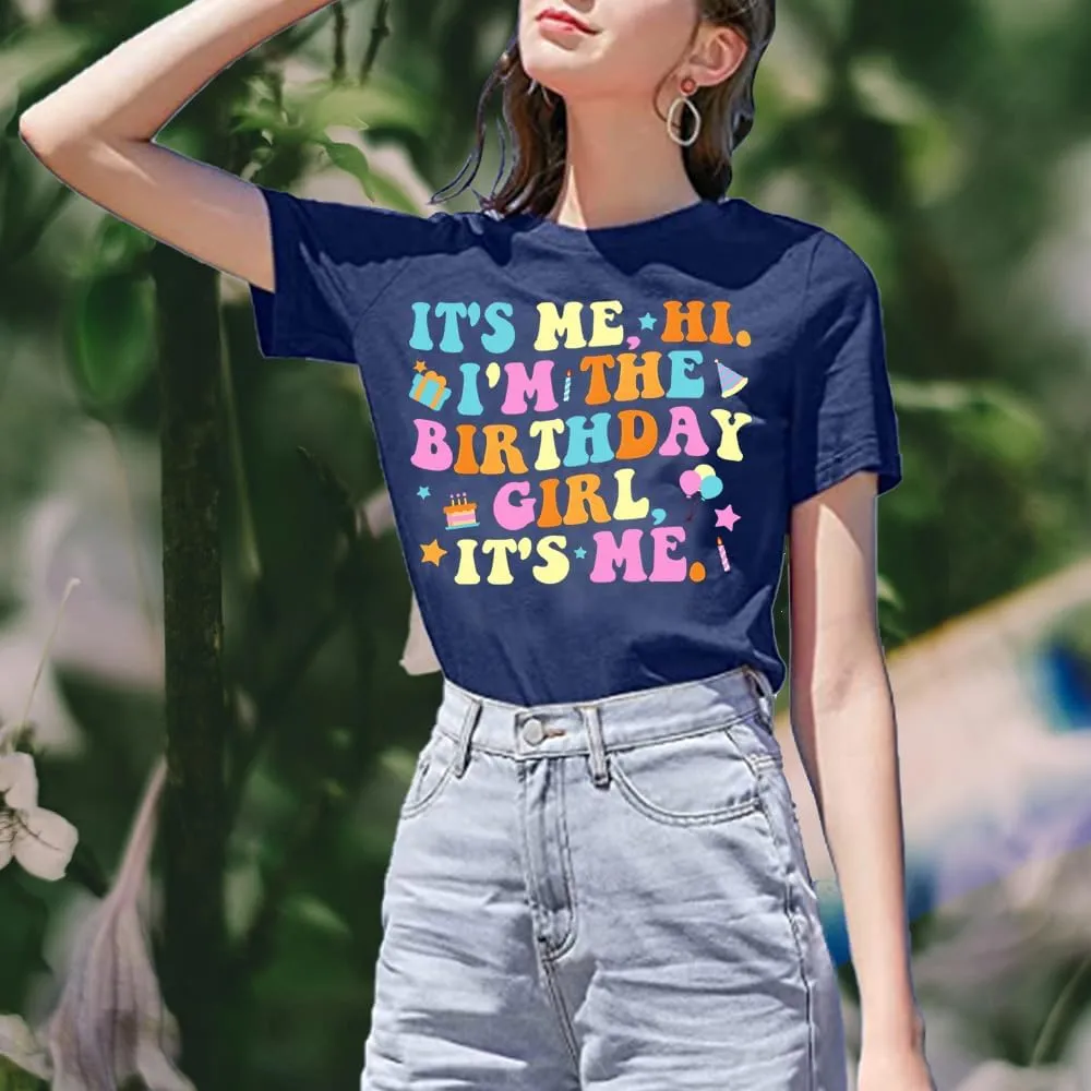 Happy Birthday Shirts for Women Cute My Day My Way Birthday Girl T-Shirt