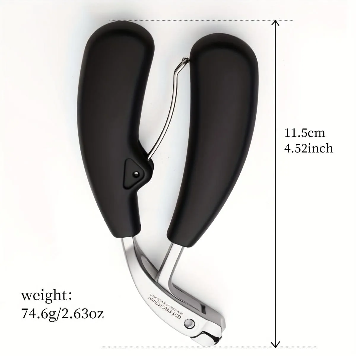 Heavy-Duty Stainless Steel Toenail Clippers