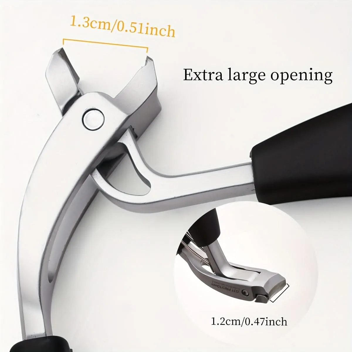 Heavy-Duty Stainless Steel Toenail Clippers