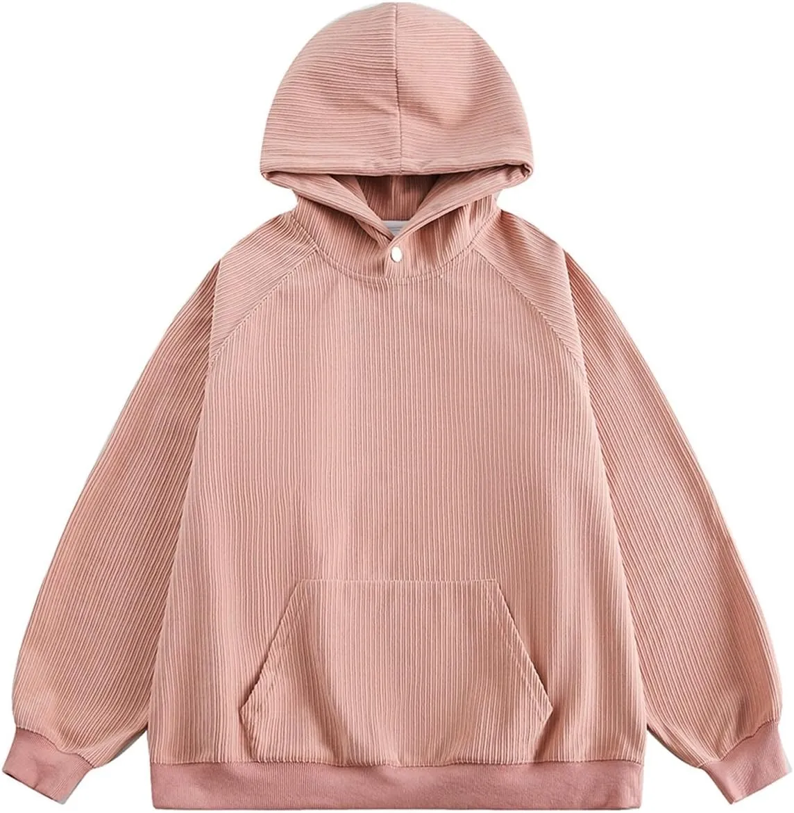 hlysgo Corduroy Hoodies for Men Women, Oversized Sweatshirt with Pocket Casual Thicken Hoodies Pullover Fall Winter Clothes