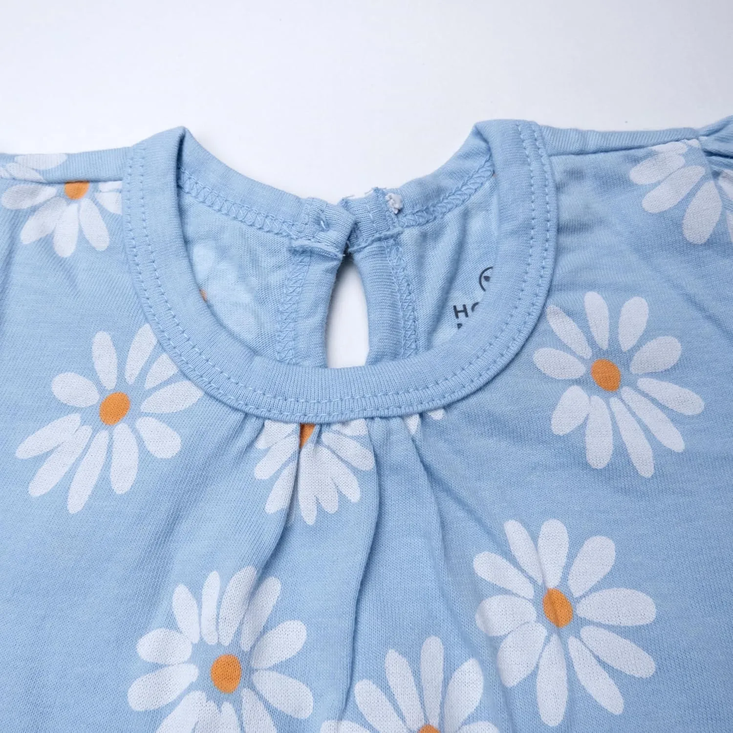 HonestBaby 5-Pack Puff Sleeve T-Shirts 100% Organic Cotton Baby, Toddler, Little Kid, Girl
