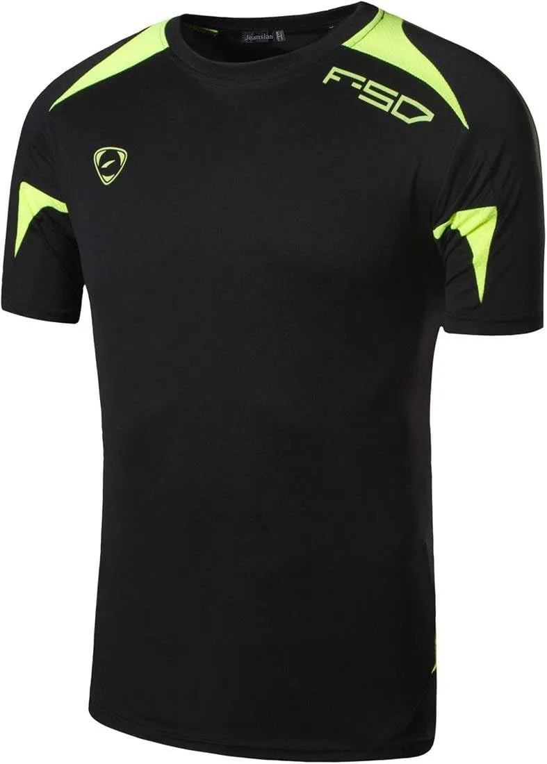 jeansian Boy's Quick Dry Fit Sport Short Sleeve Breathable T-Shirt Tee Shirt Tshirt Tops Tennis Golf Bowling LBS701