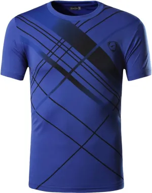 jeansian Boy's Quick Dry Fit Sport Short Sleeve Breathable T-Shirt Tee Shirt Tshirt Tops Tennis Golf Bowling LBS701