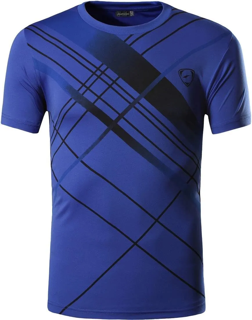 jeansian Boy's Quick Dry Fit Sport Short Sleeve Breathable T-Shirt Tee Shirt Tshirt Tops Tennis Golf Bowling LBS701