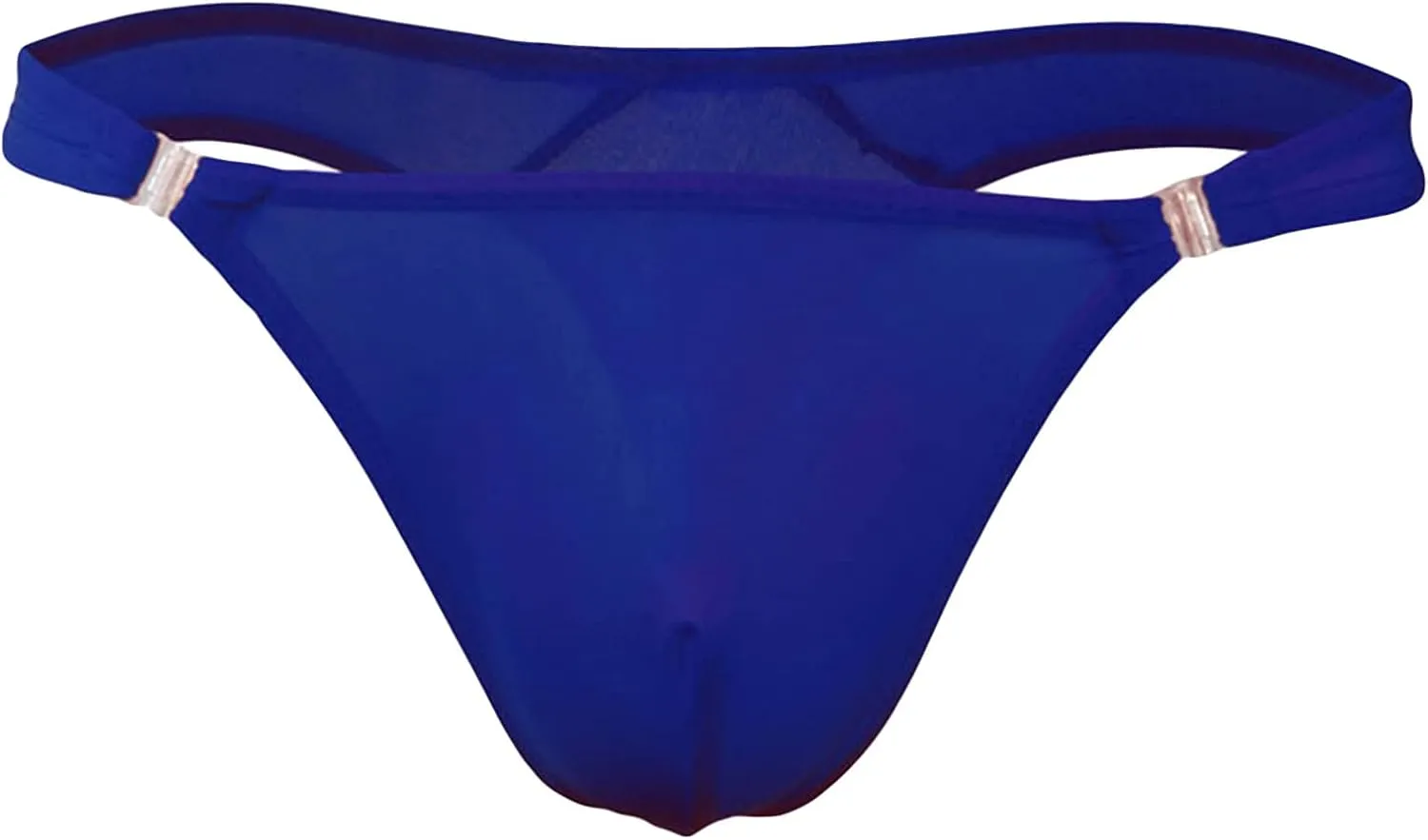 JEsilunmaMY Mens Ice Silk Bikini Briefs Low Waist Translucent Bulge Thong Underwear Breathable T-Back Sexy Panties Underpants