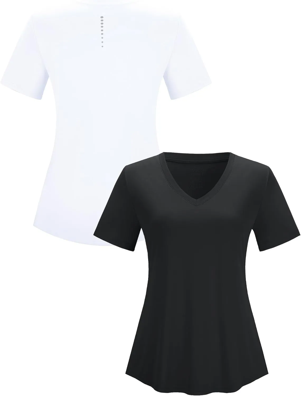 Kistore Workout Tops for Women Breathable V Neck Yoga T Shirts Trending Beach Casual Loose Fit Tee Running