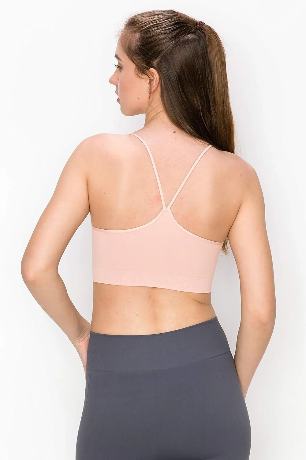 Kurve Women's Shelf Bras Padded Cami with Removable Pads, UPF 50  (Made in USA)