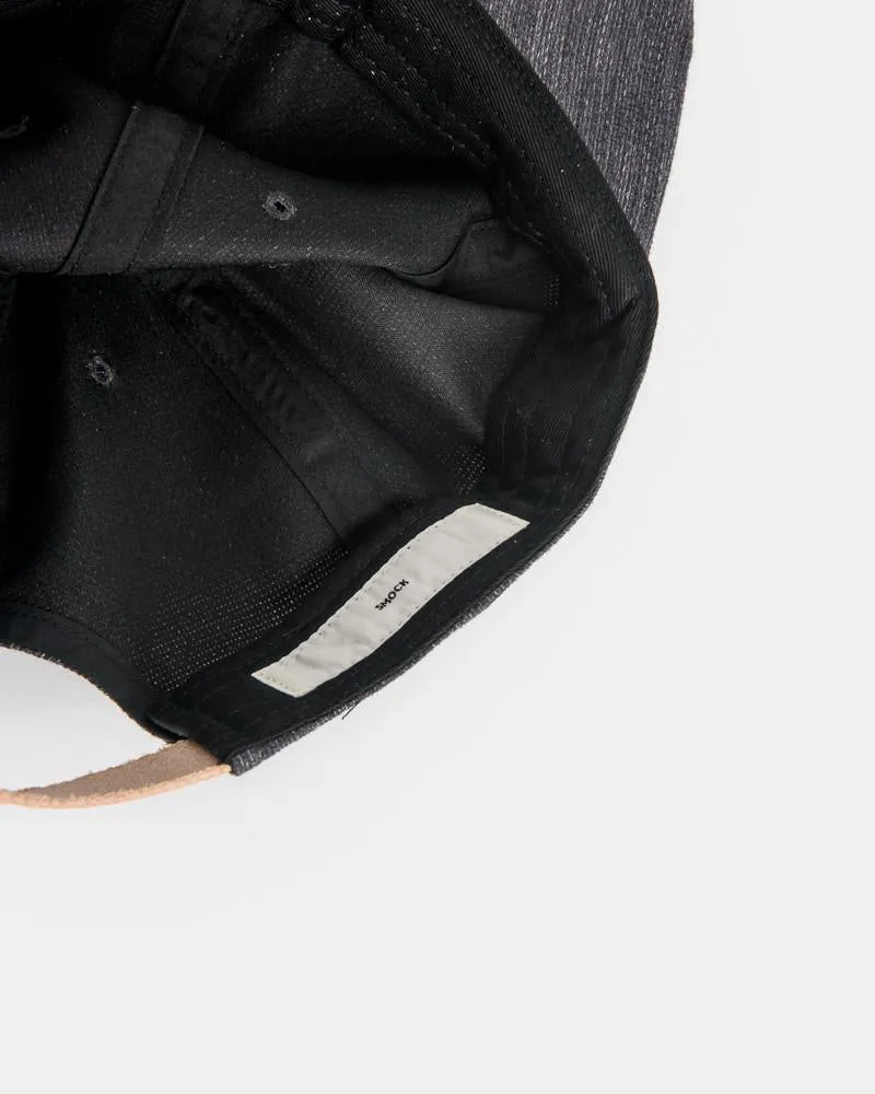 Leather Strap Cap in Grey