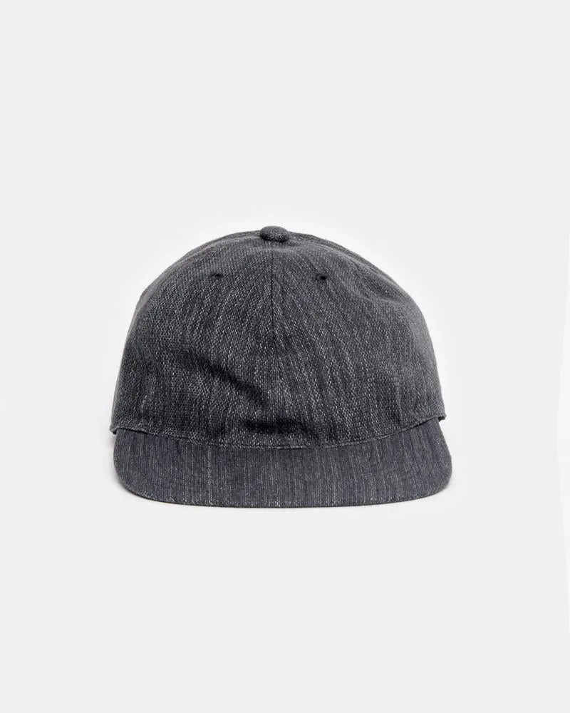Leather Strap Cap in Grey