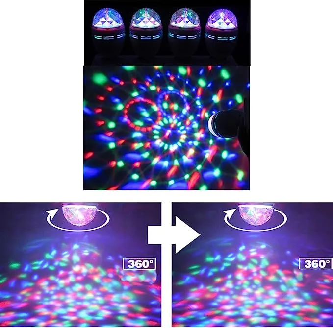 LED Mini Rotating Party Lightbulb
