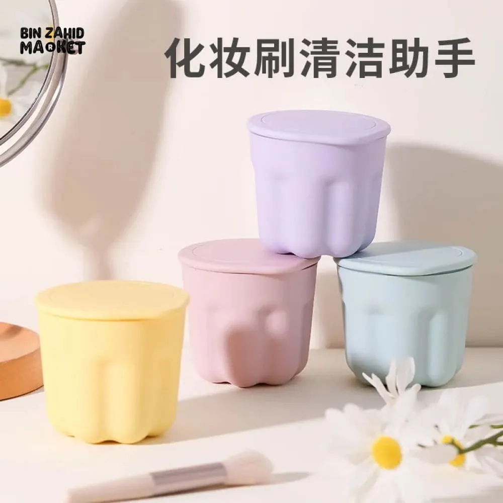 MAKEUP BRUSHES CLEANER CUP