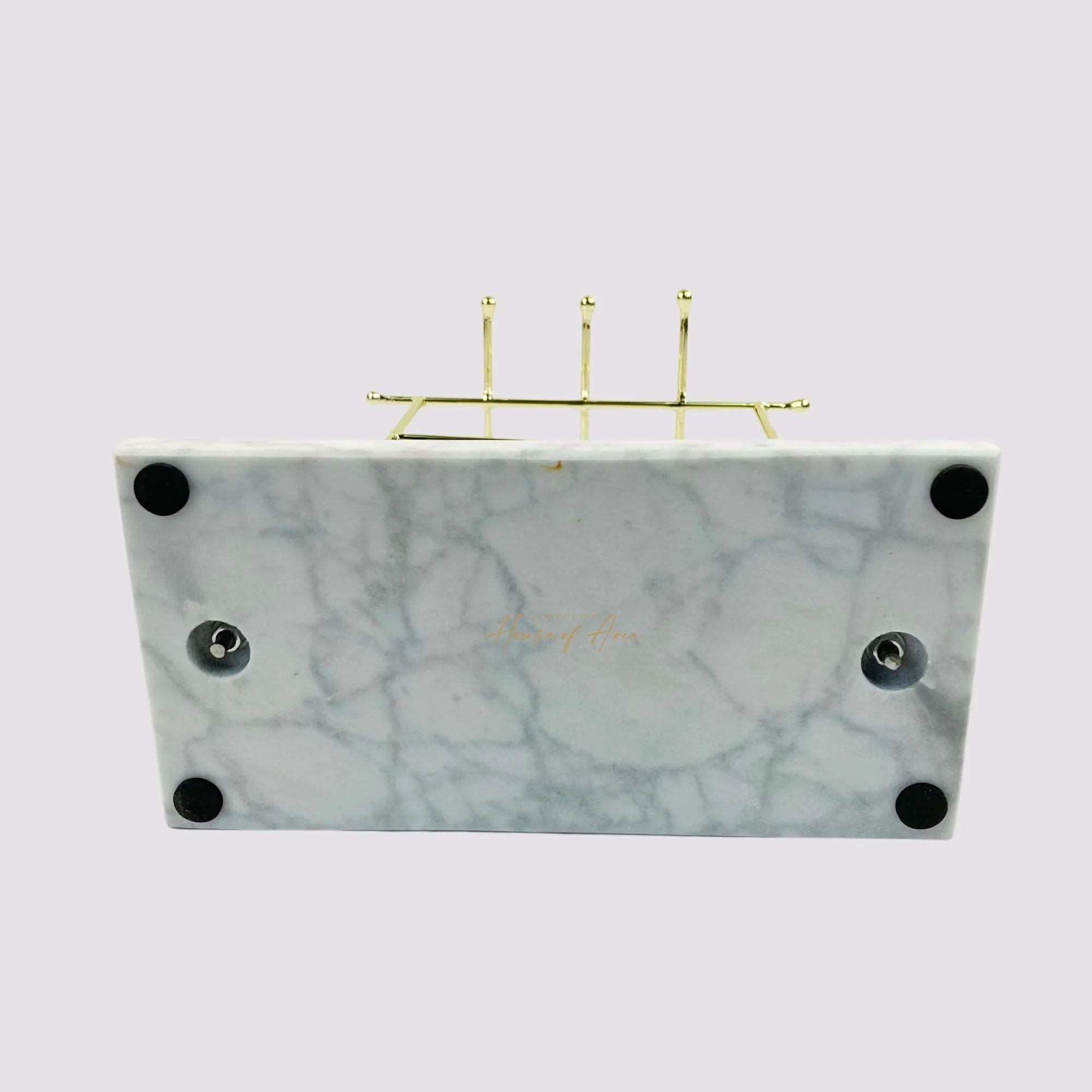 Marble & Gold Large Jewellery Tree Stand