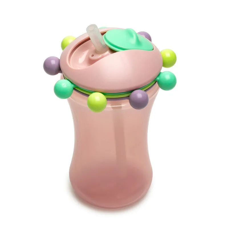 Melii Spin Sippy Cups 2 Pack - Fun and Interactive Silicone Straw Cups for Babies and Toddlers - 340ml Capacity, Spill-Proof, Leakproof, and Easy to Clean