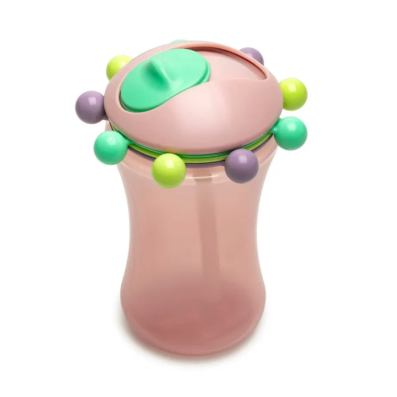 Melii Spin Sippy Cups 2 Pack - Fun and Interactive Silicone Straw Cups for Babies and Toddlers - 340ml Capacity, Spill-Proof, Leakproof, and Easy to Clean