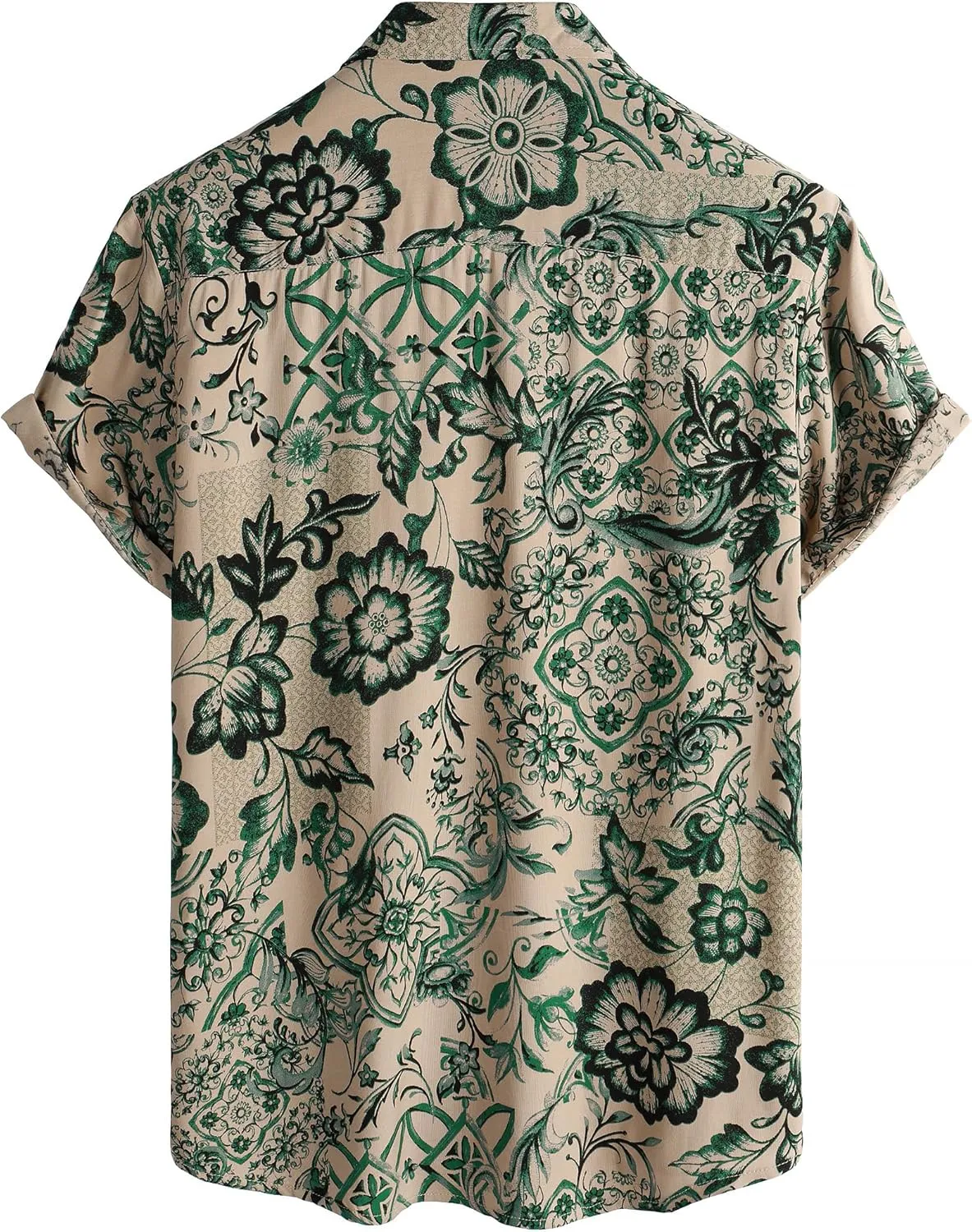 Mens Hawaiian Shirt Short Sleeve Button Down Tropical Shirts Casual Floral Summer Beach Shirt