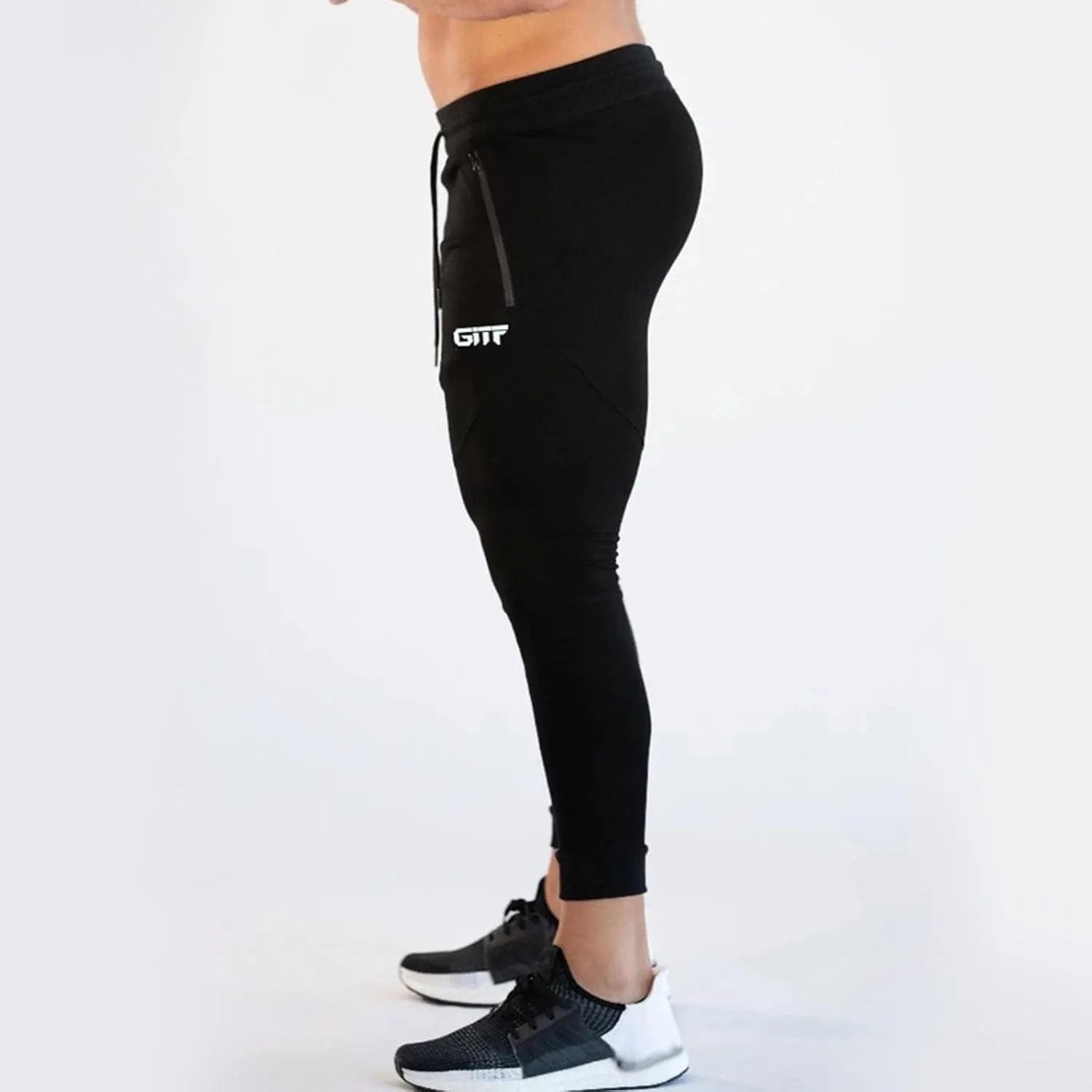 Mens Jogger Pants Slim Fit Elastic Waist Drawstring Sports Sweatpants Athletic Breathable Gym Running Pants