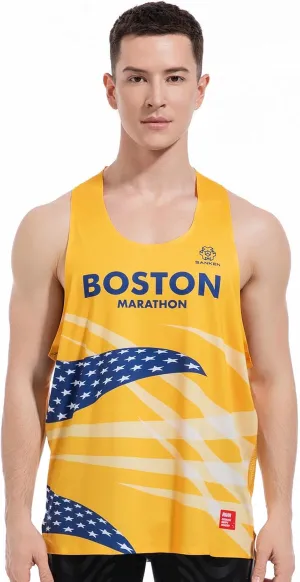 Men's Seamless Running Tank Tops Ultra Lightweight Marathon Singlets Breathable Race Vests Quick Dry Sleeveless Shirt