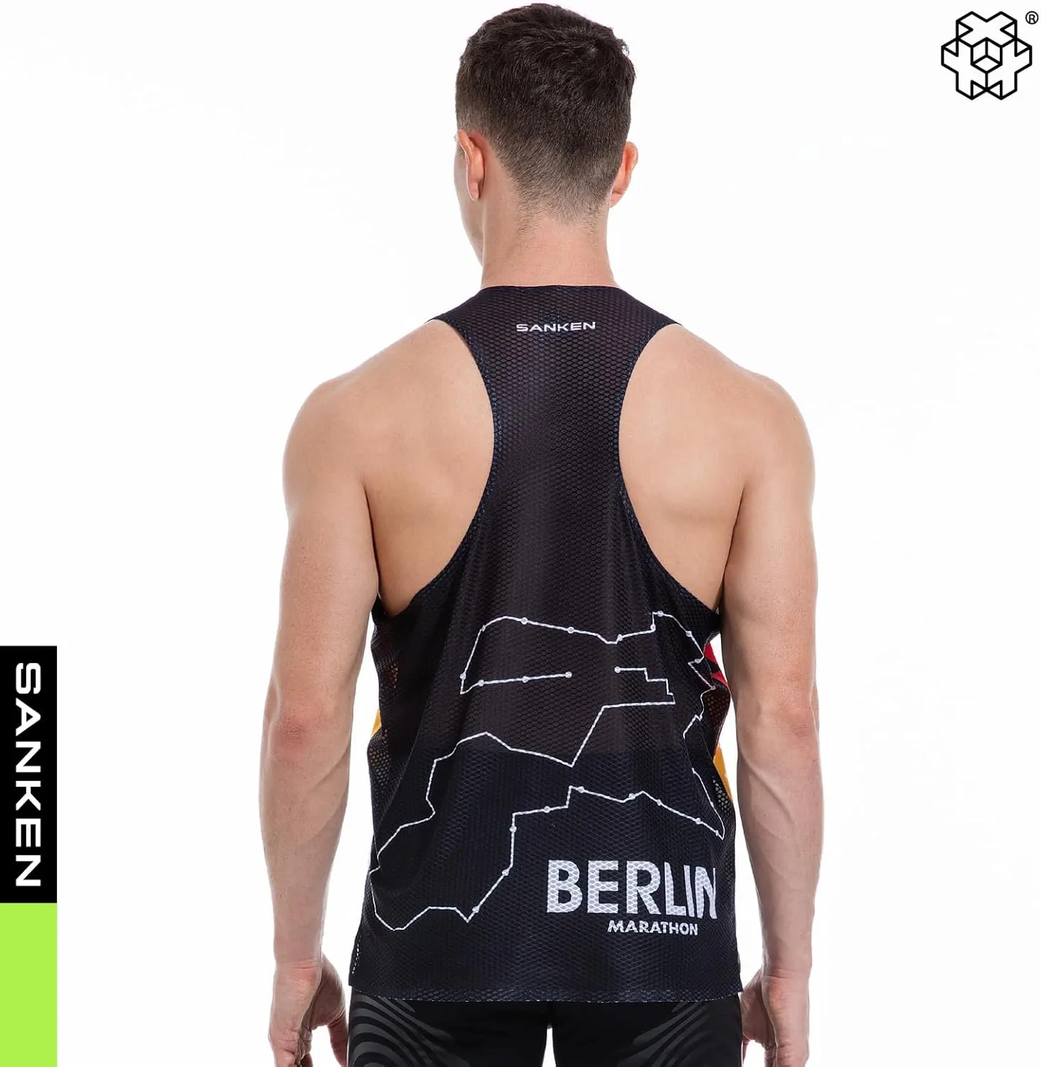 Men's Seamless Running Tank Tops Ultra Lightweight Marathon Singlets Breathable Race Vests Quick Dry Sleeveless Shirt