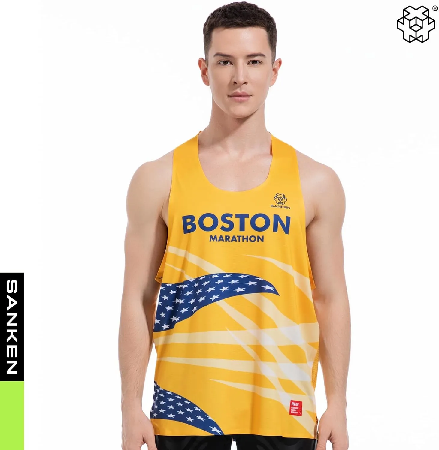 Men's Seamless Running Tank Tops Ultra Lightweight Marathon Singlets Breathable Race Vests Quick Dry Sleeveless Shirt
