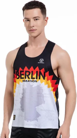 Men's Seamless Running Tank Tops Ultra Lightweight Marathon Singlets Breathable Race Vests Quick Dry Sleeveless Shirt