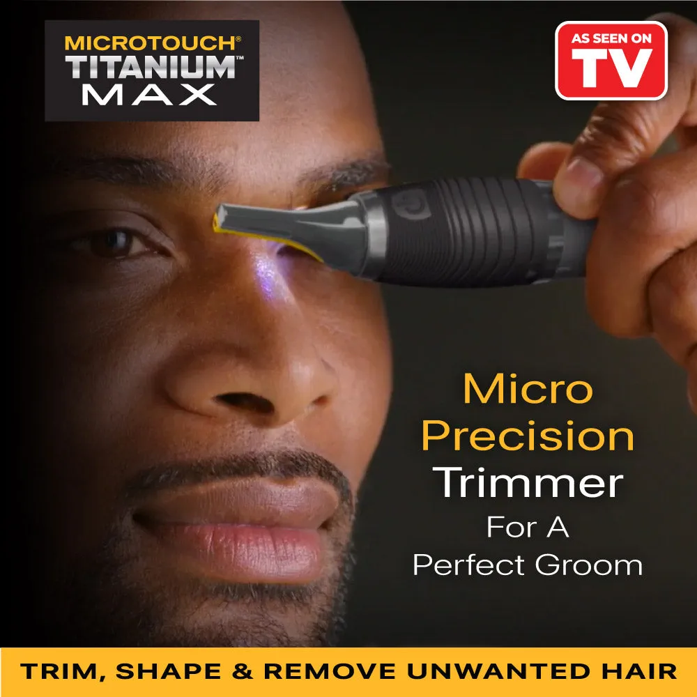 Microtouch Titanium Max Beard, Hair Removal & Precision Trimmer Tool