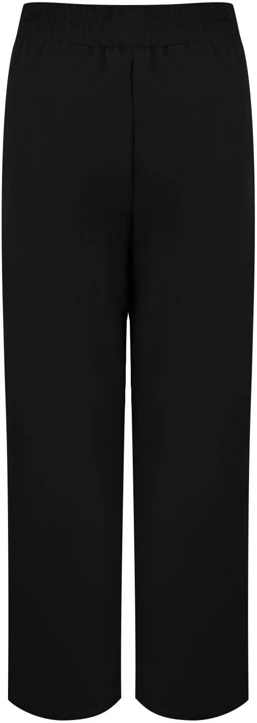 Miyaomn 2024 Women's Stylish Linen Palazzo Pants Crossover Waist Wide Leg Casual Lounge Trousers Summer Boho Yoga Beach Pants