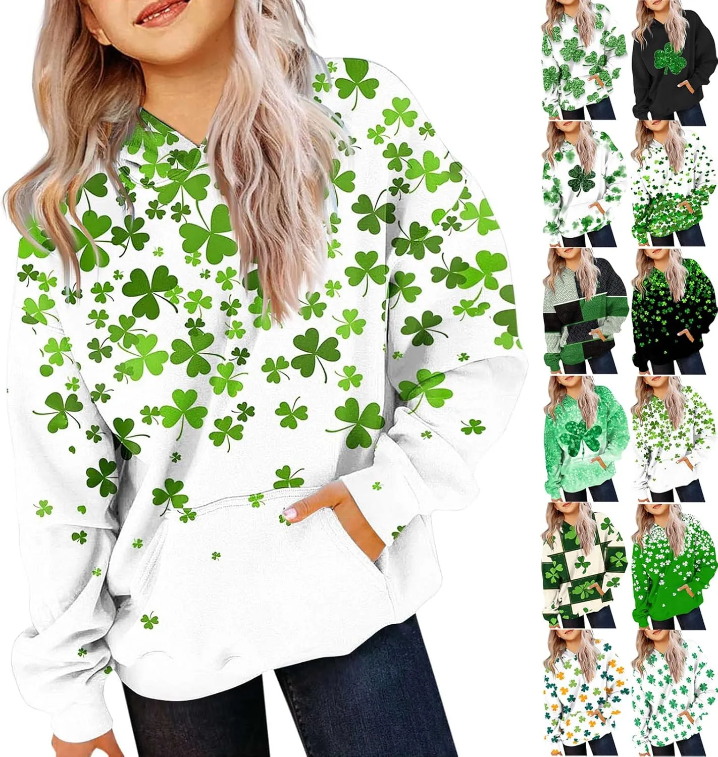 Oversized Hoodies For Teen Girl Cute Heart Graphic Pullover Tops Long Sleeve Hooded Girls Valentines Outfits Clothes