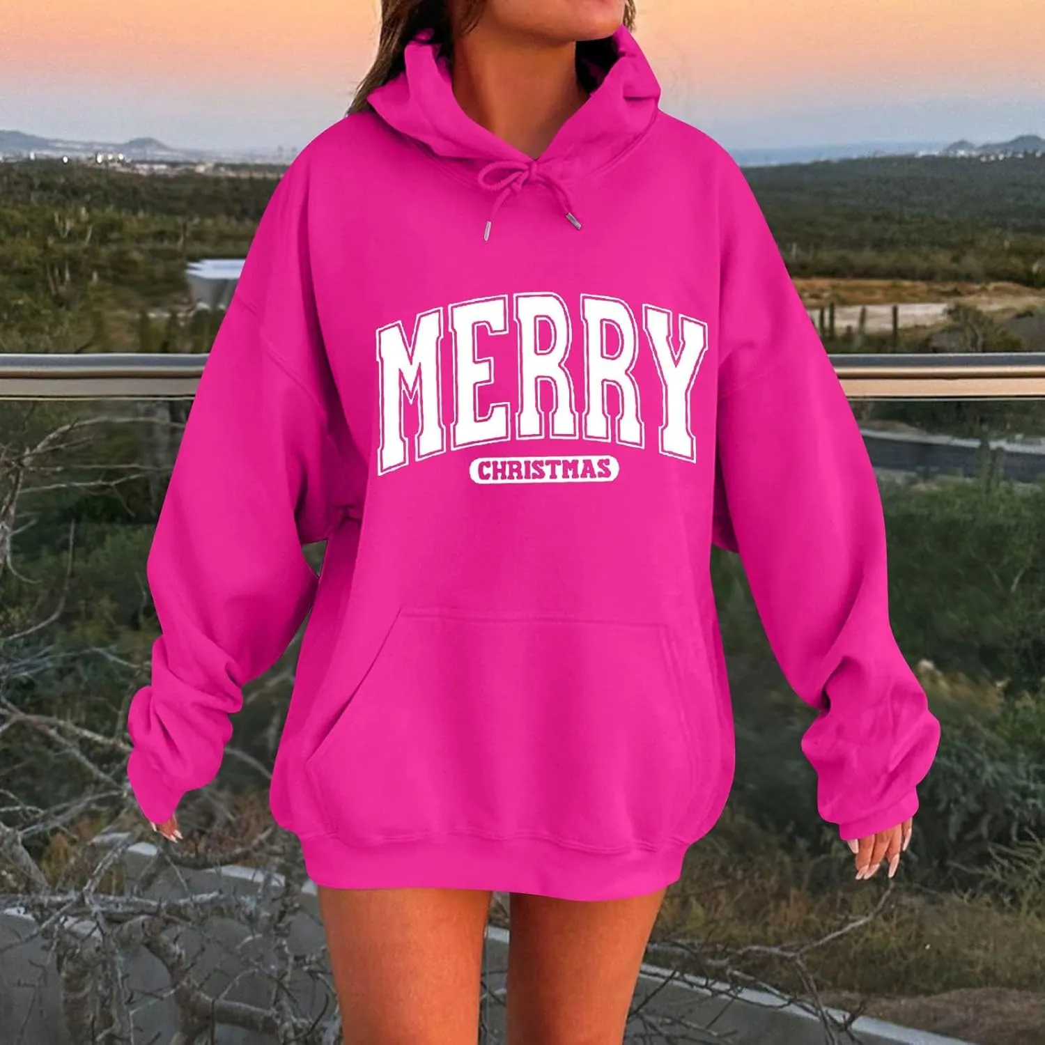 Oversized Hoodies For Women Plus Size Sweatshirt Trendy Winter Clothes Long Sleeve Drawstring With Pockets Pullover