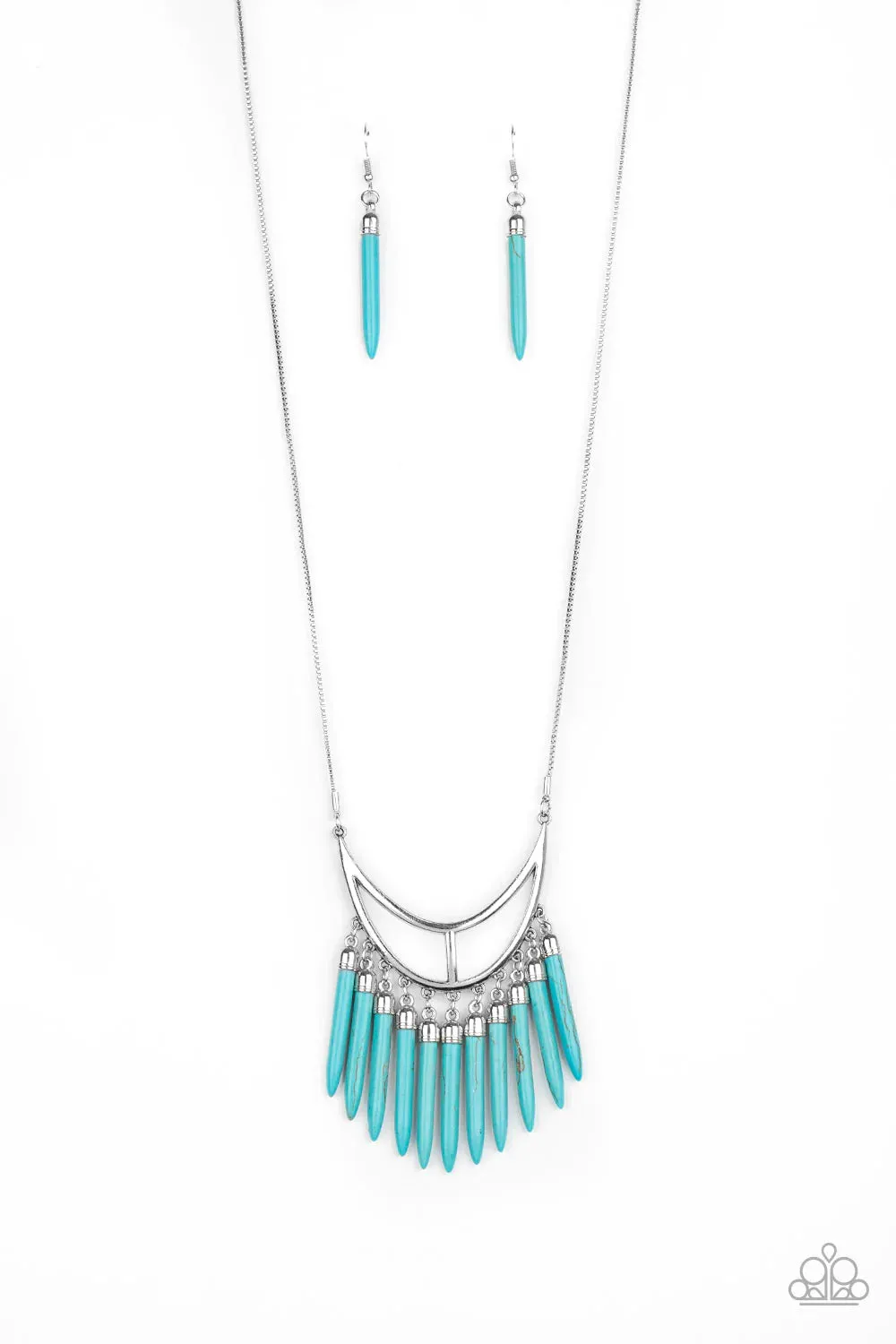 Paparazzi Necklace ~ Stone Age A-Lister - Blue