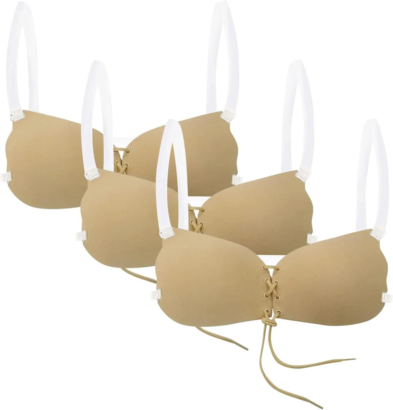 Placket Straps Strap Women Underwear Bra with Non-Slip Shoulder and Sexy Bridal Gown Garment Bag