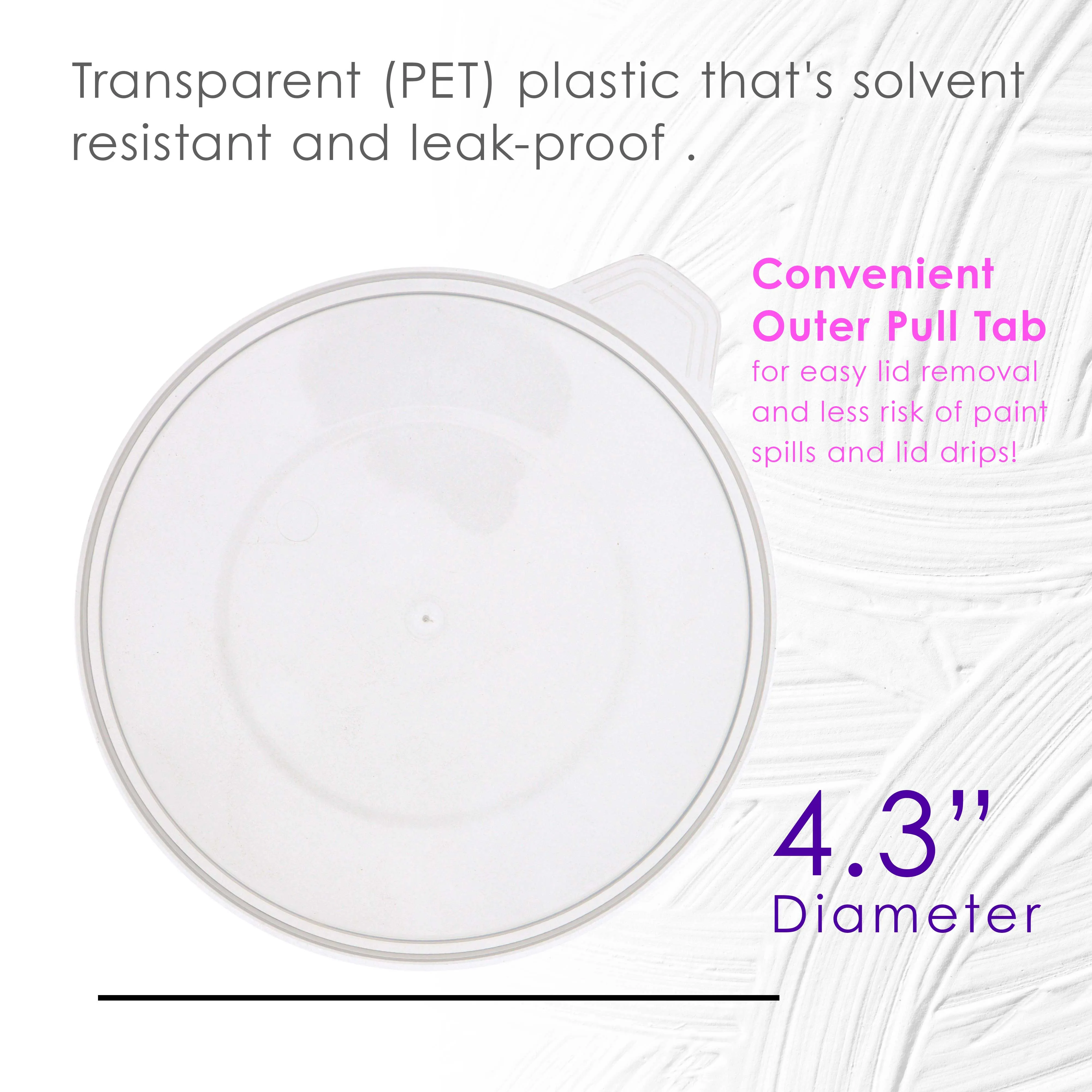 Pouring Masters Box of 12 Mixing Cup Lids Only that Fit Pouring Masters 20 Ounce (600ml) Graduated Plastic Measuring Cups - Prevent Spills, Auto Paint