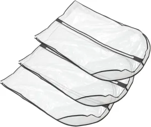 PRETYZOOM 3pcs Garment Storage Bags for Hanging Clothes Breathable Peva Suit Bags for Closet Wardrobe Cover Dust Covers