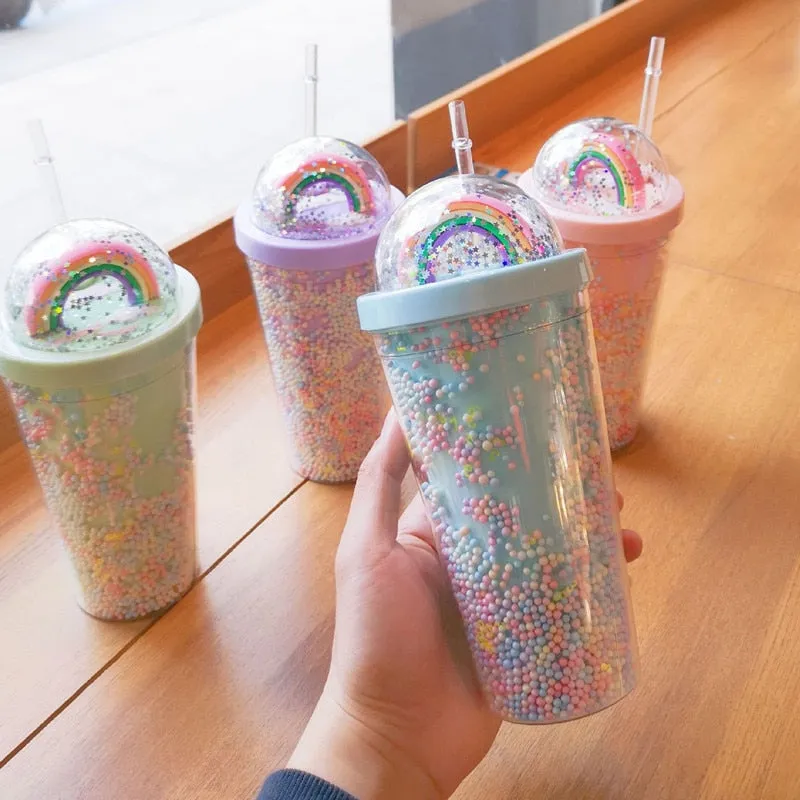 Rainbow Sprinkles Water Bottle