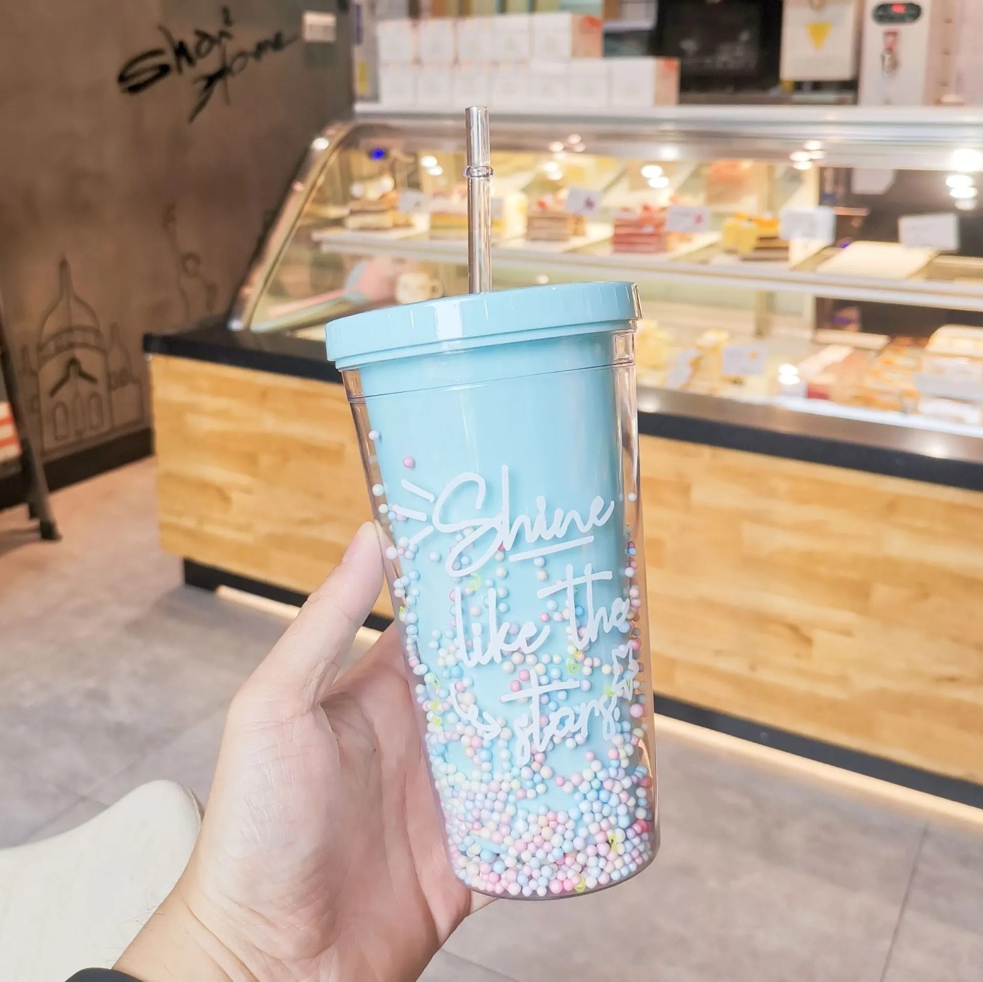 Rainbow Sprinkles Water Bottle