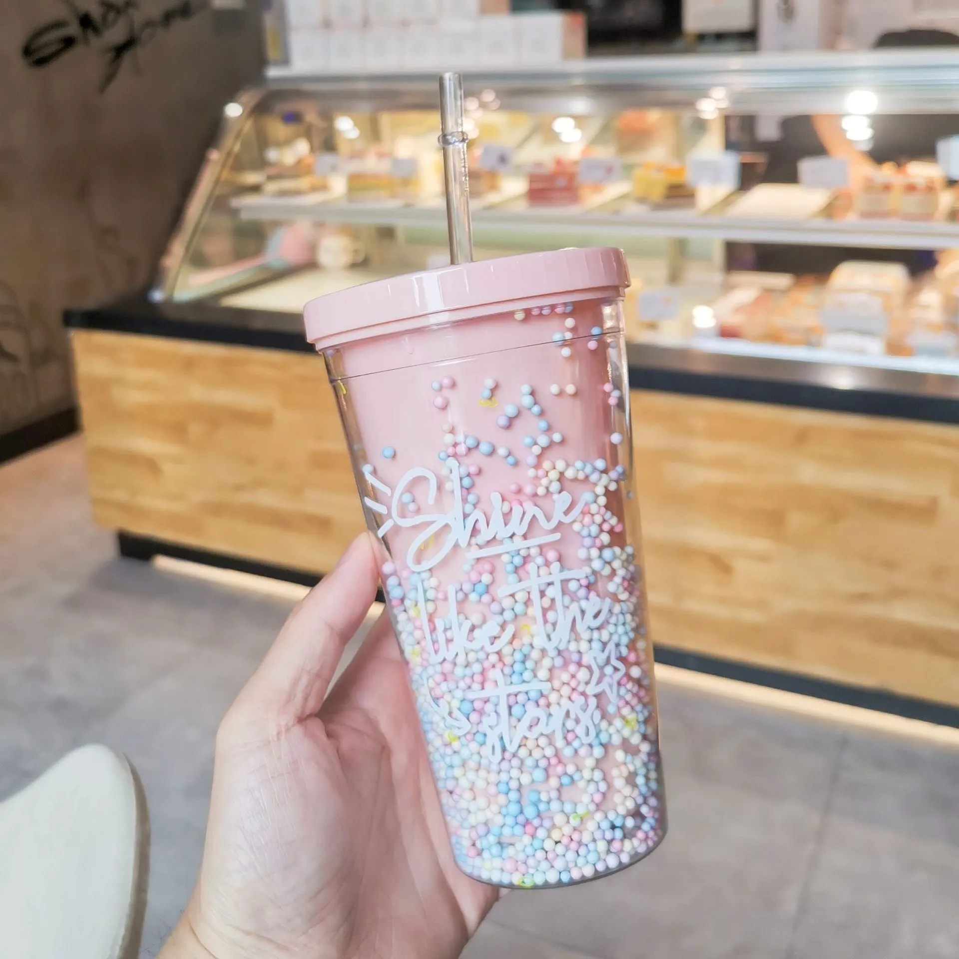 Rainbow Sprinkles Water Bottle