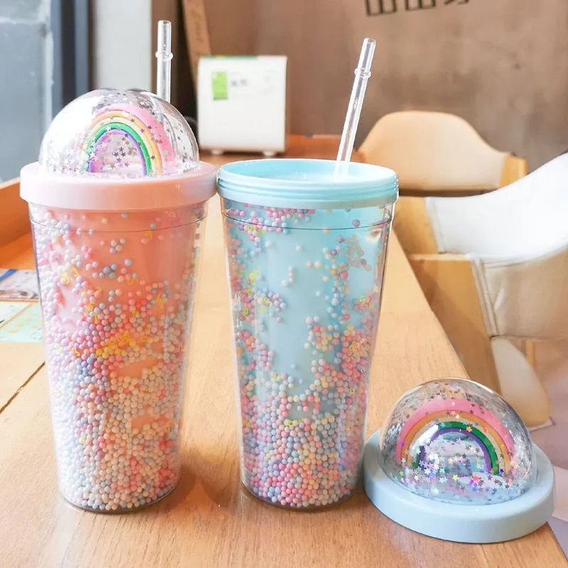 Rainbow Sprinkles Water Bottle