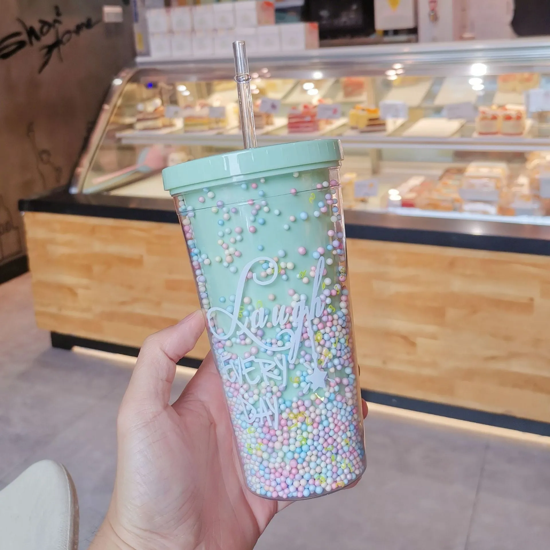 Rainbow Sprinkles Water Bottle
