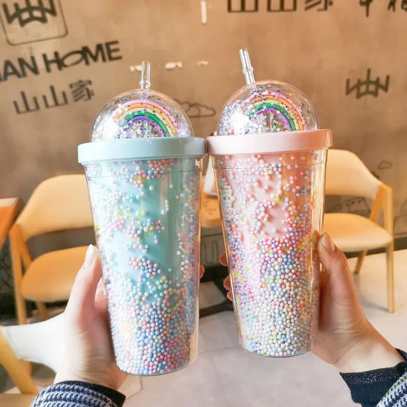 Rainbow Sprinkles Water Bottle