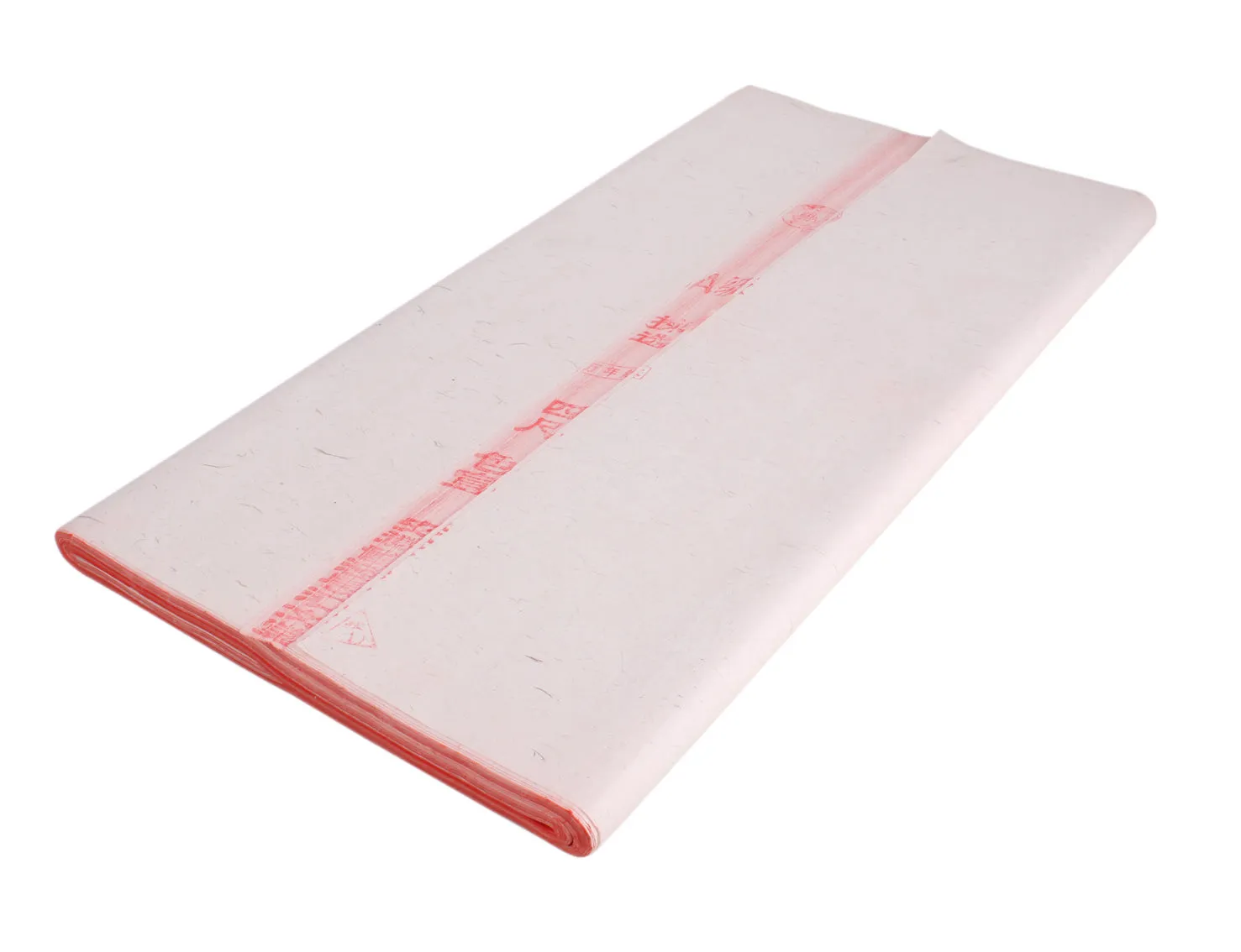 Red Shuen Paper (Xuan Paper) with Golden Dragon Ornaments
