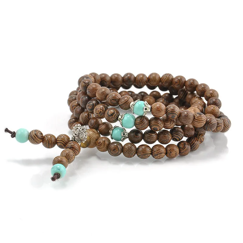 Sandalwood Buddhist Meditation Prayer Bead Mala Necklace Pulseras Bracelet Jewelry For Women Men Jewelry