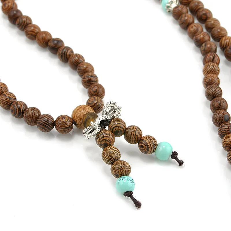 Sandalwood Buddhist Meditation Prayer Bead Mala Necklace Pulseras Bracelet Jewelry For Women Men Jewelry
