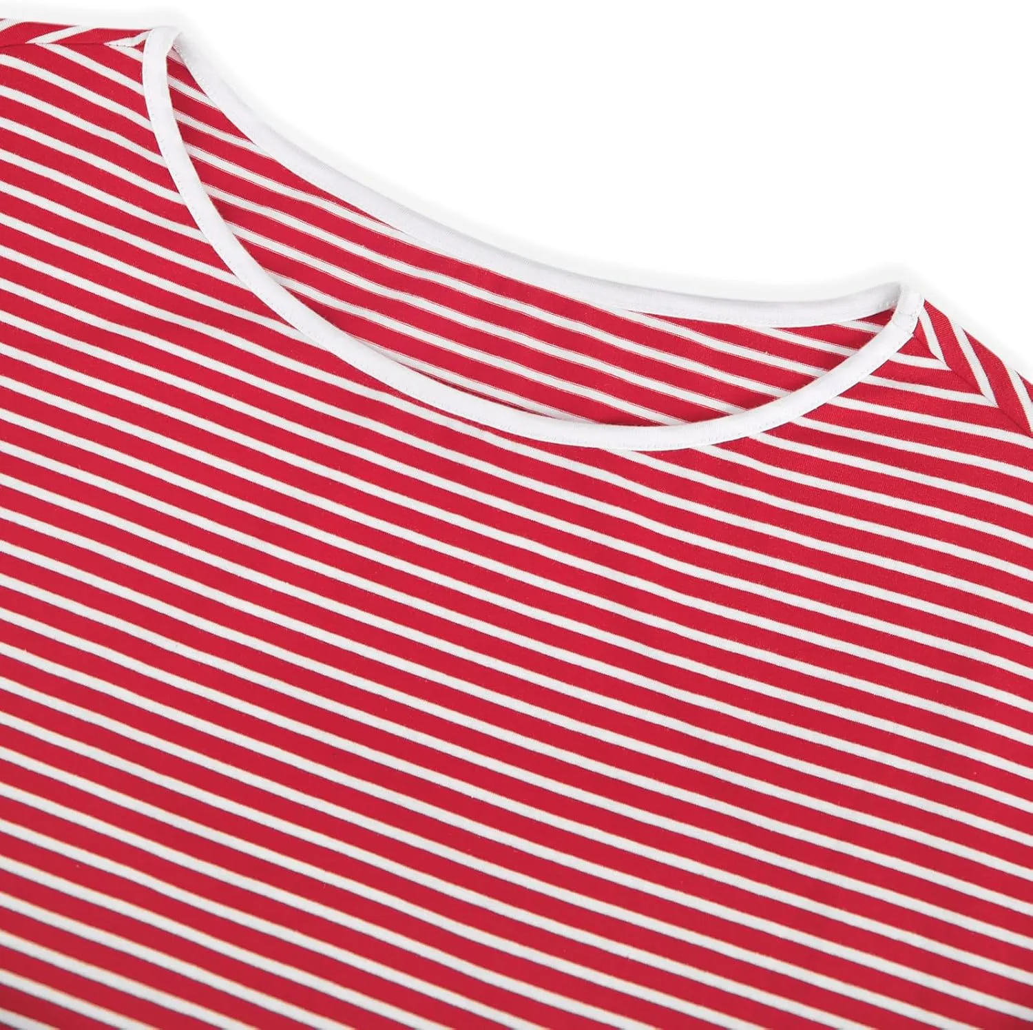 SOFIA'S CHOICE Women's Striped Shirt Loose Fit 3/4 Sleeve T Shirts Summer Casual Tee Top
