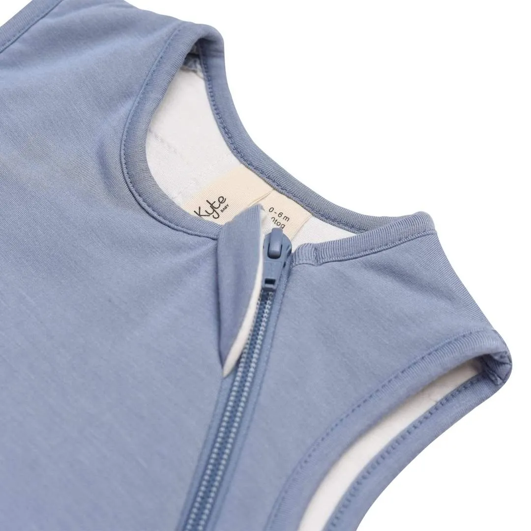Solid Sleep Bag Tog 1.0 - Slate by Kyte Baby