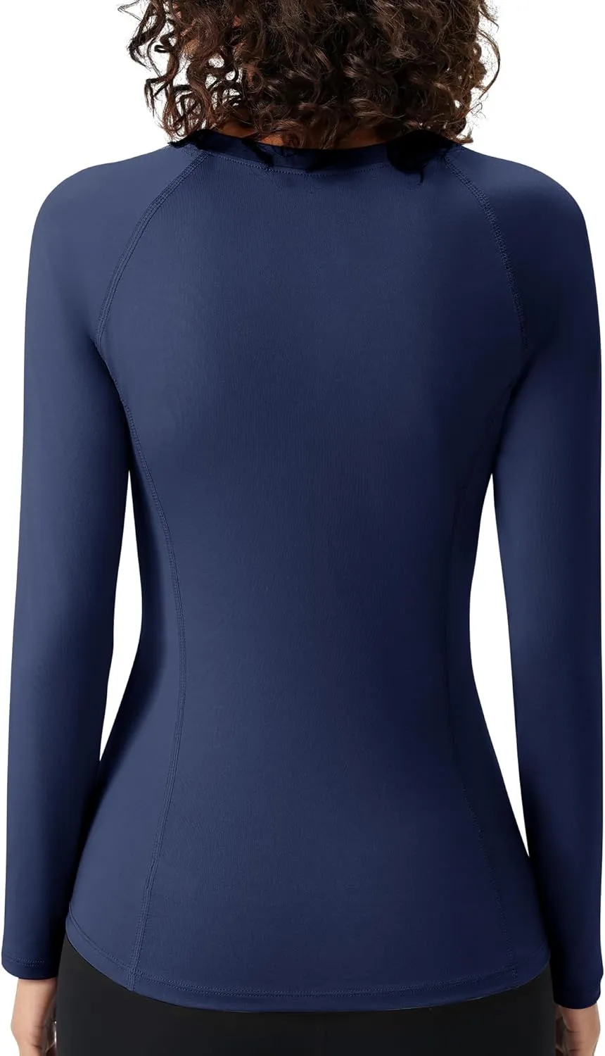 SPVISE Long Sleeve Compression Shirts for Women Quick Dry Breathable Workout Gym Tops Athletic Exercise Yoga Running T-Shirt