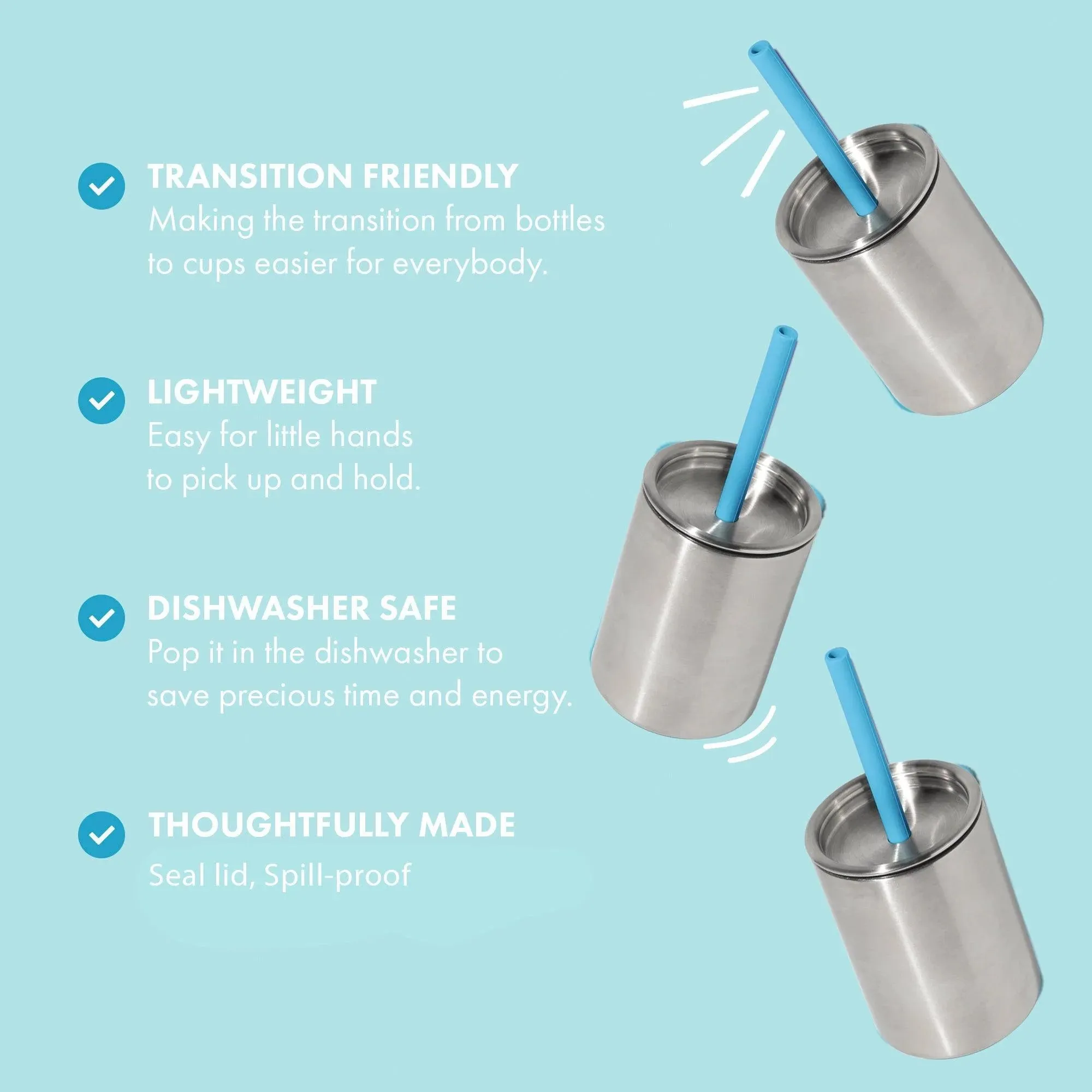 Stainless Steel Straw Cups