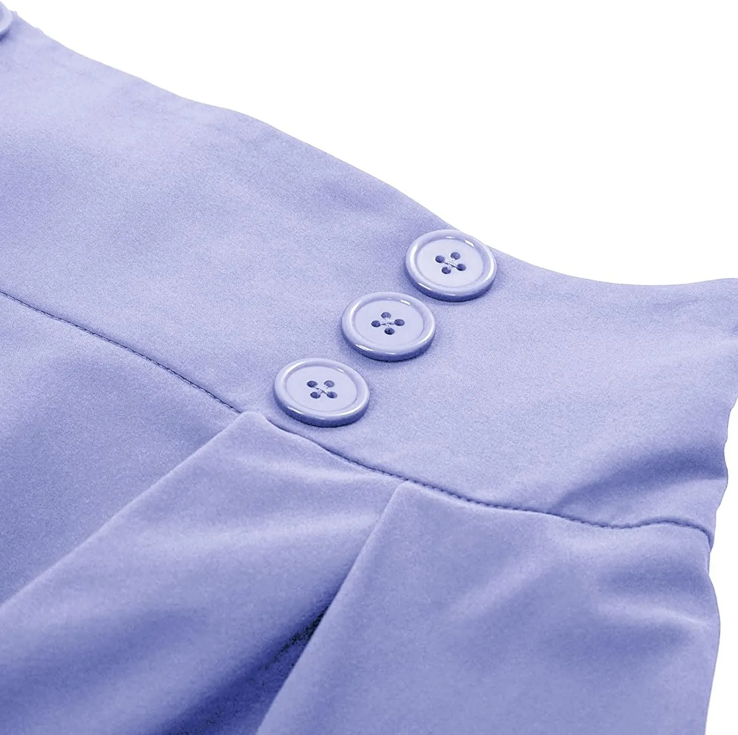 Summer Skirts for Women 2025 Vacation Button Down High Rise Flowy Swing Ruched Flowy Baggy Comfort Skirt